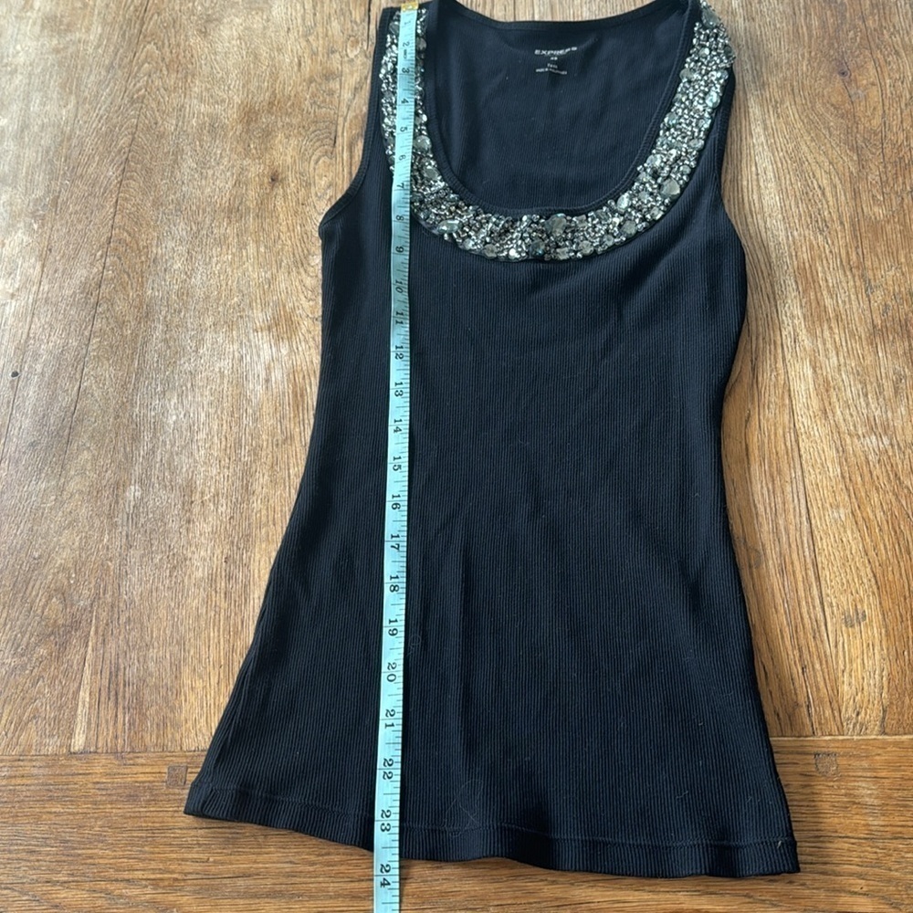 EXPRESS Sexy Basic Rhinestone Tank - Picture 5 of 7
